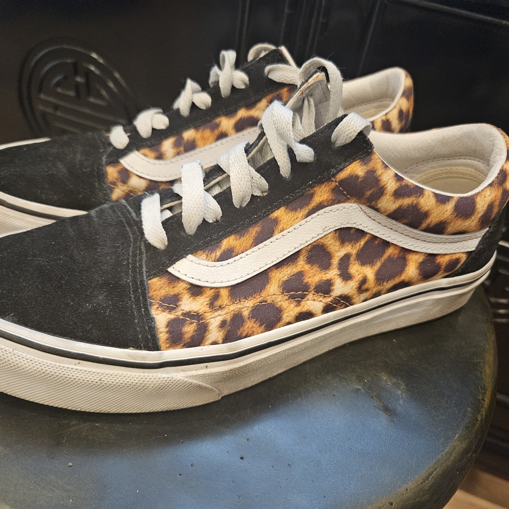 Vans Black and Tan Old Skool Sneakers